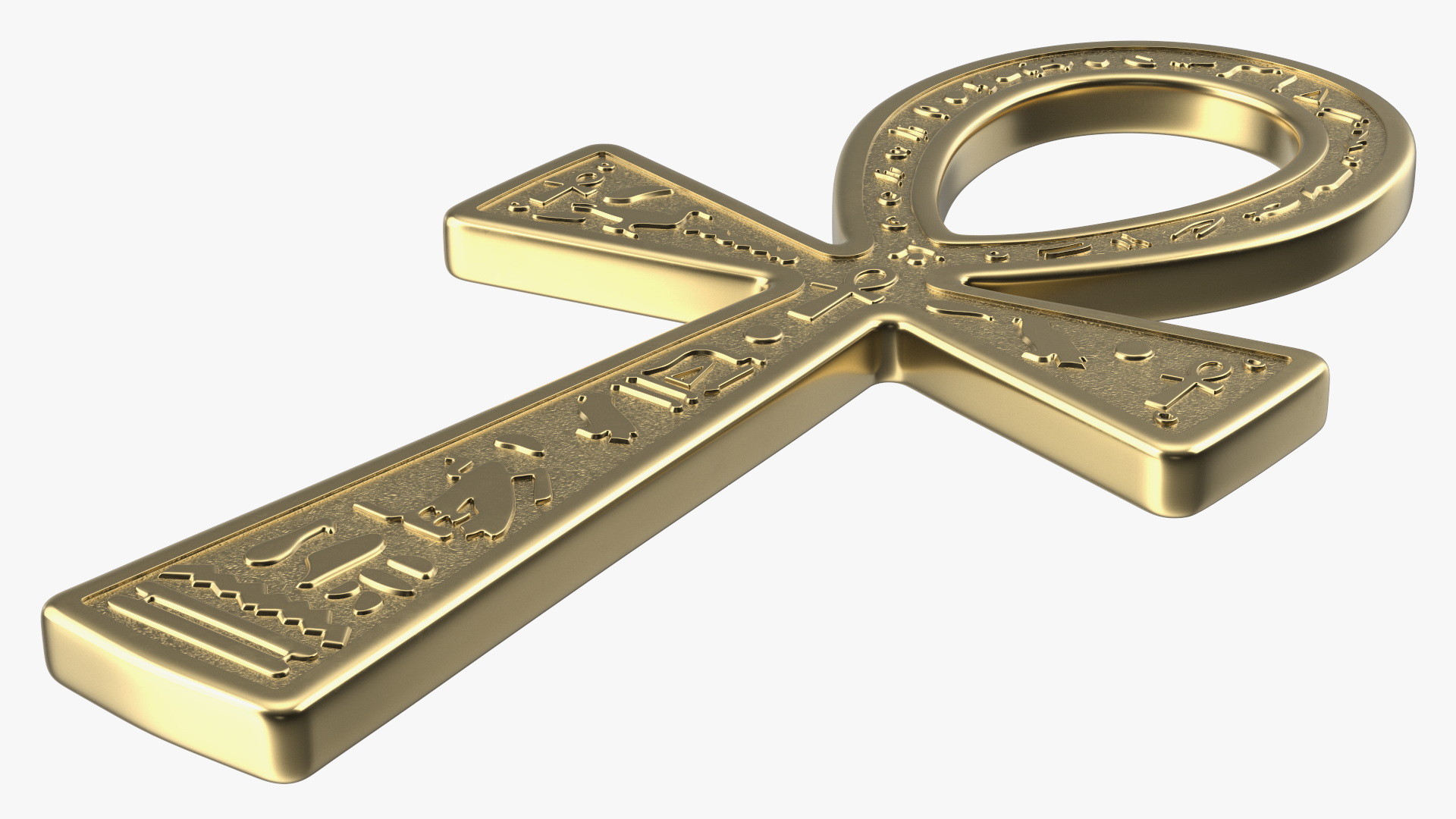 3D Golden Ankh