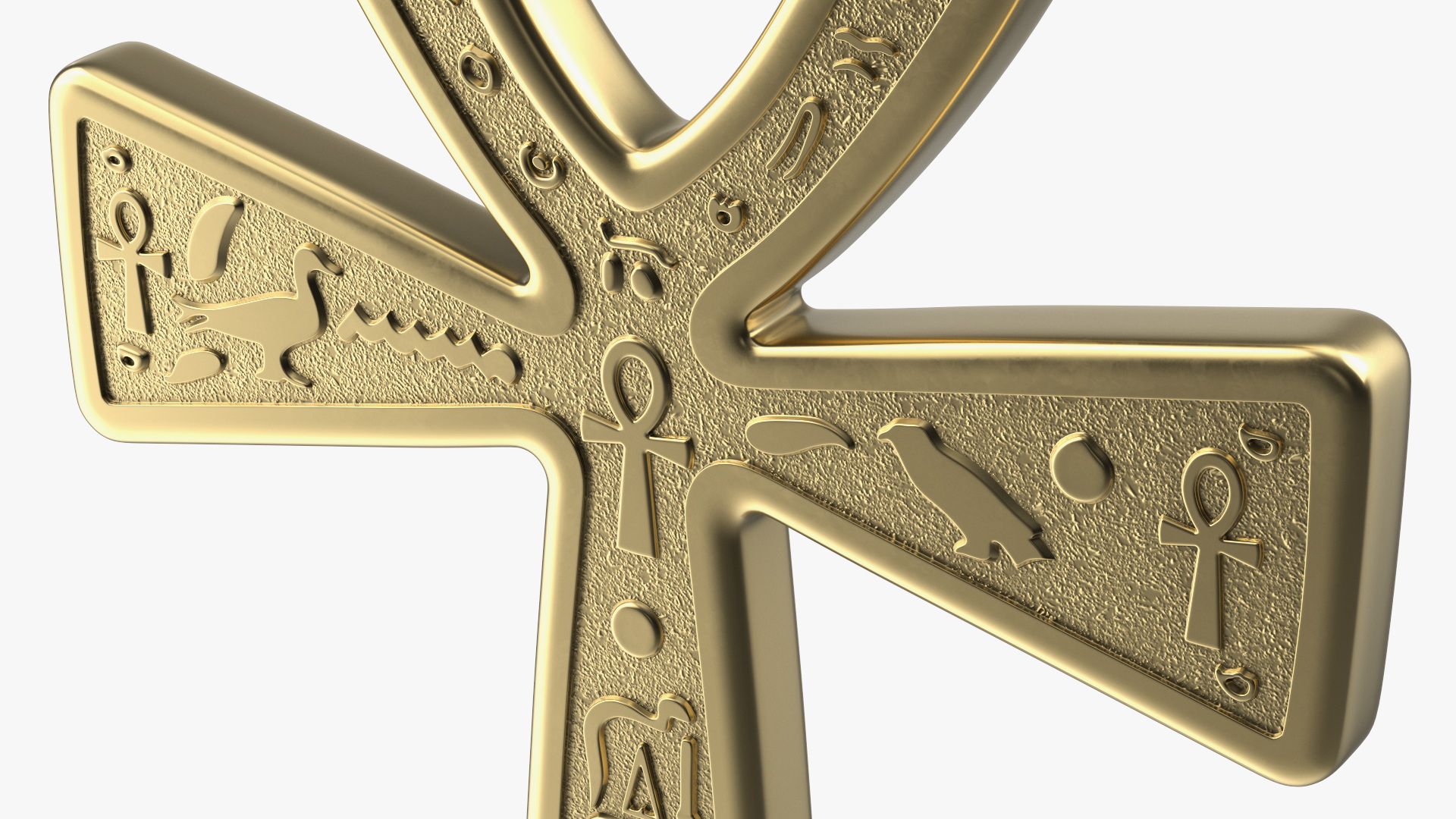 3D Golden Ankh