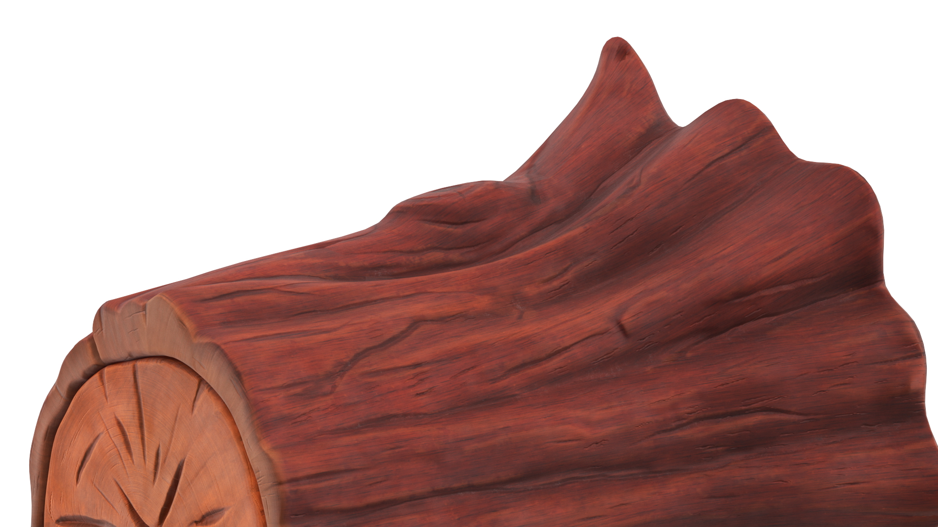 3D High Cartoon Stump model