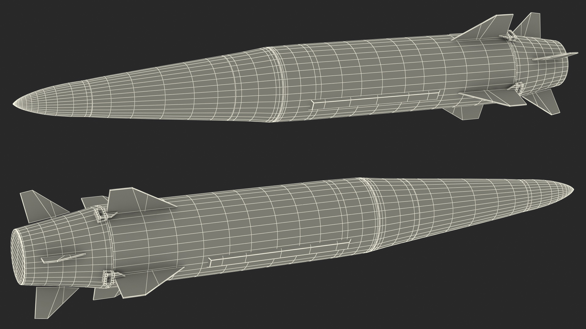 3D model Kinzhal Kh-47M2 Nuclear Capable Hypersonic Missile