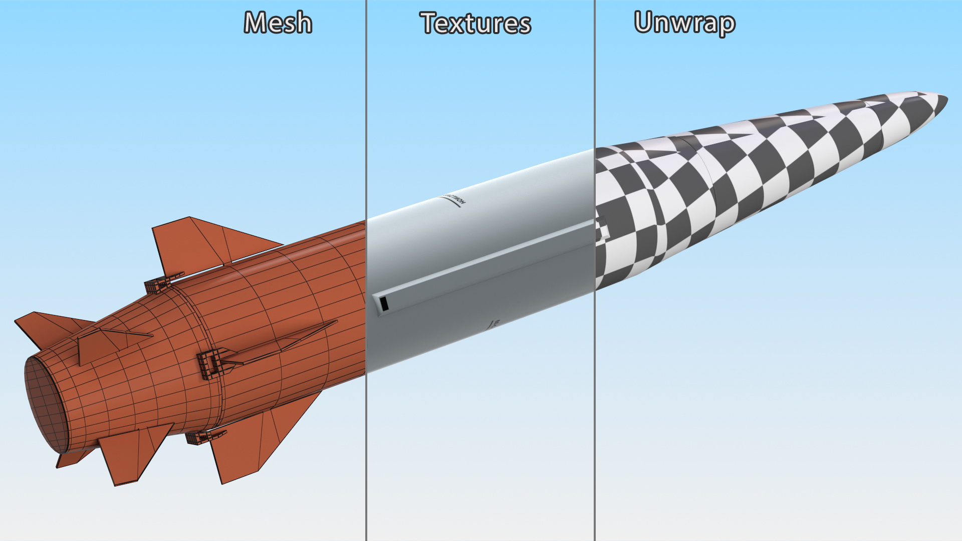 3D model Kinzhal Kh-47M2 Nuclear Capable Hypersonic Missile