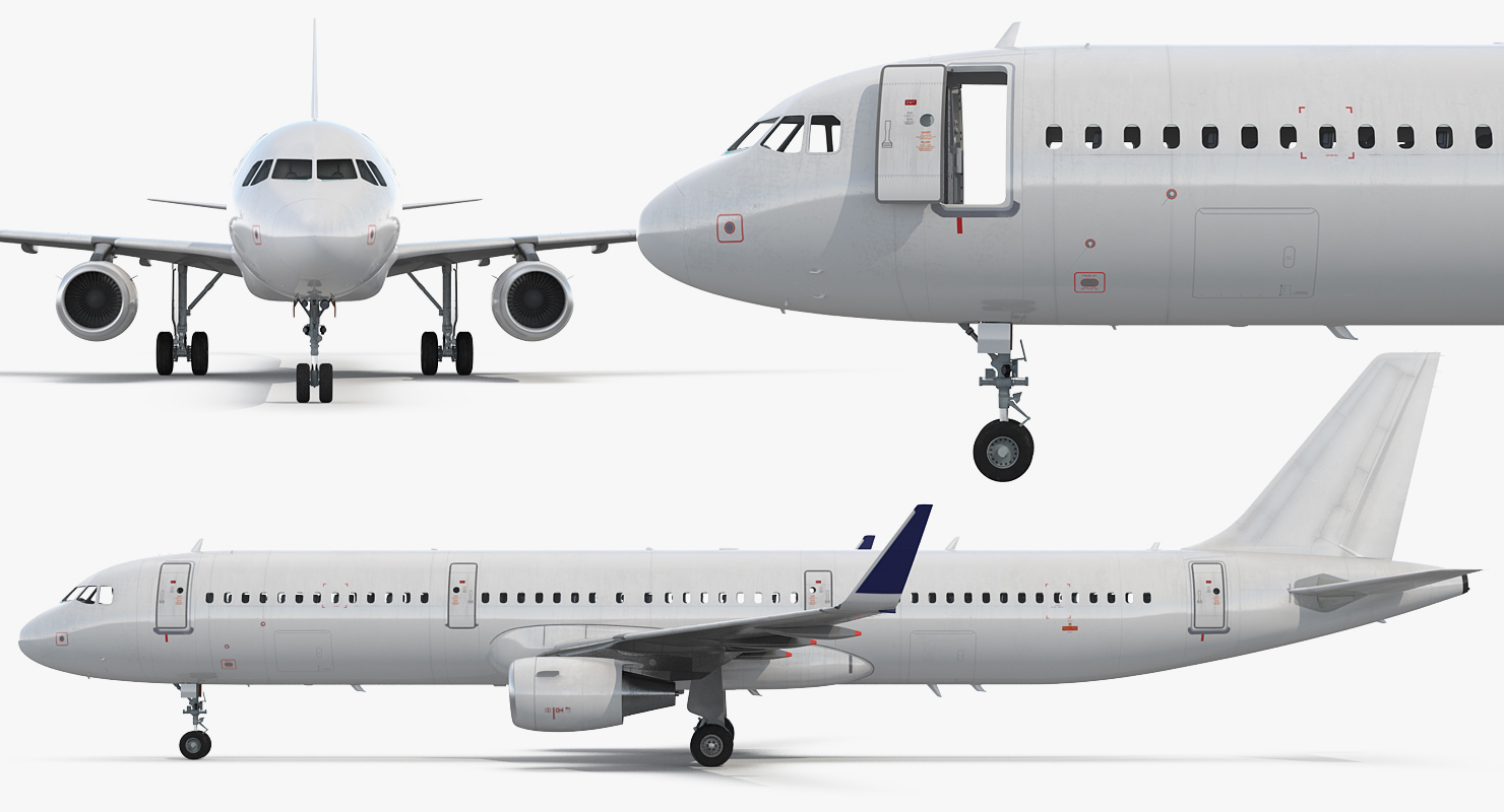 3D Passenger Boarding Bridge with Aircraft Rigged