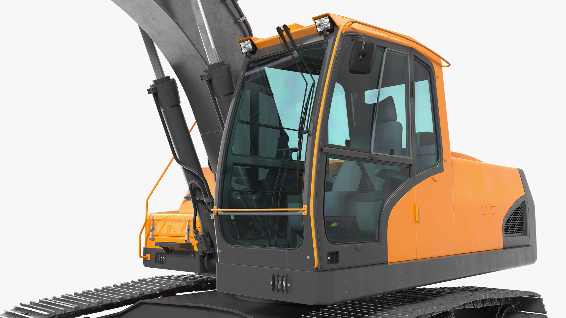 Hydraulic Tracked Medium Excavator 3D model