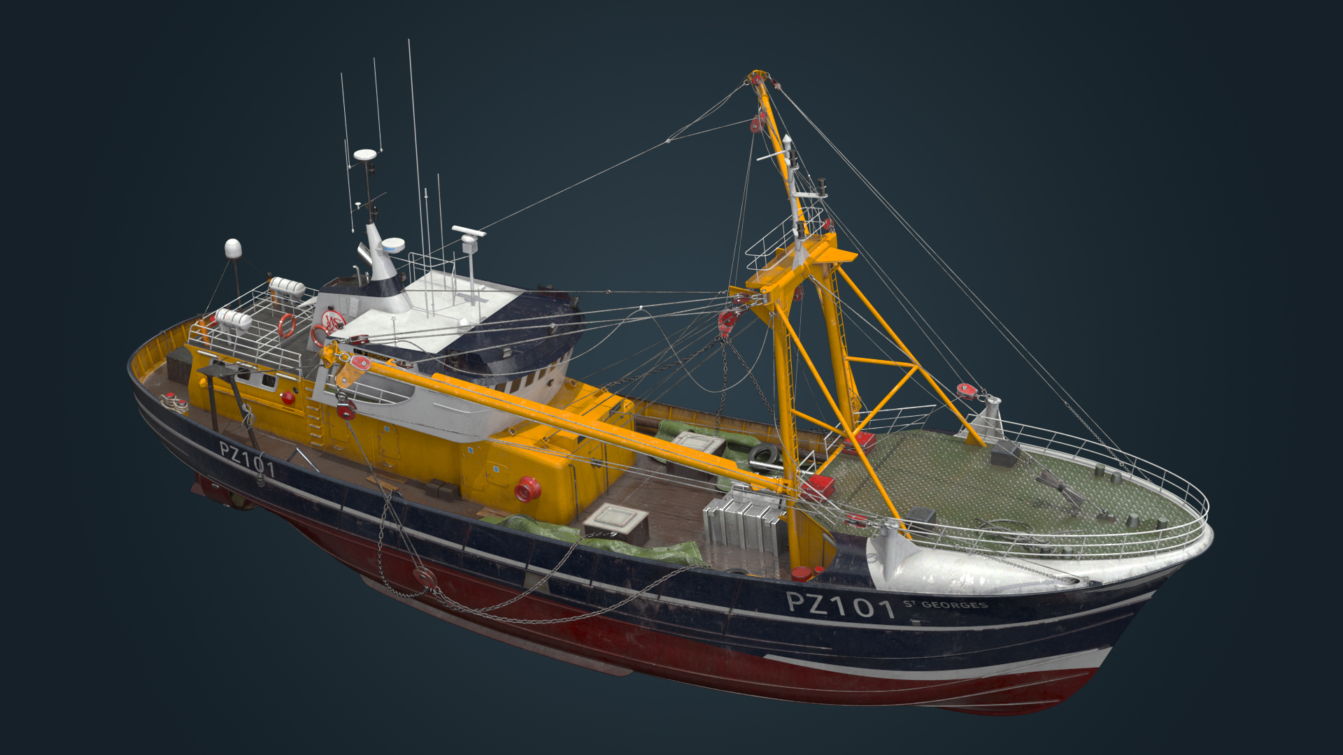 Fishing Vessel 3D model