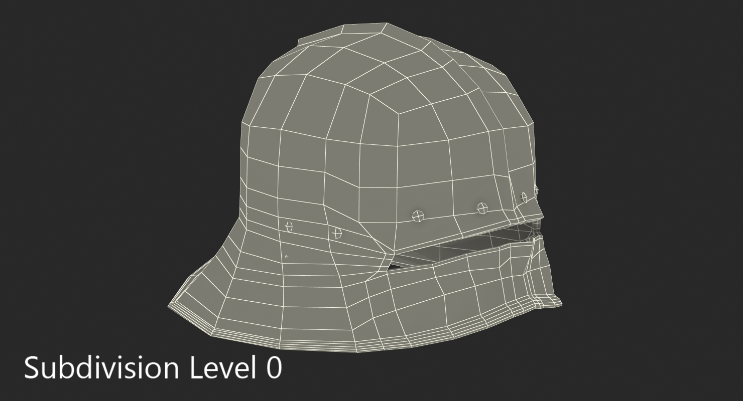 3D Sallet Helmet model