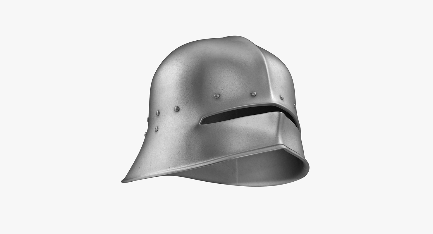 3D Sallet Helmet model