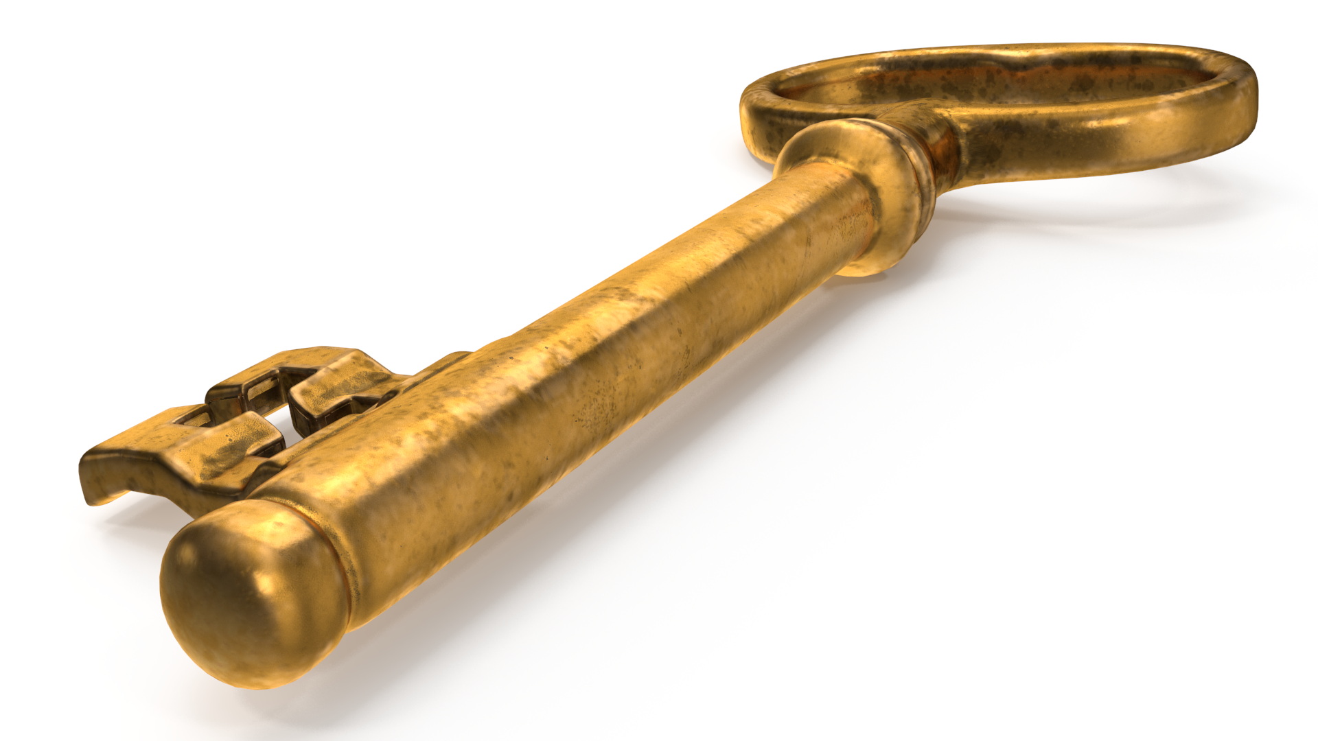 3D model Classic Skeleton Key Gold