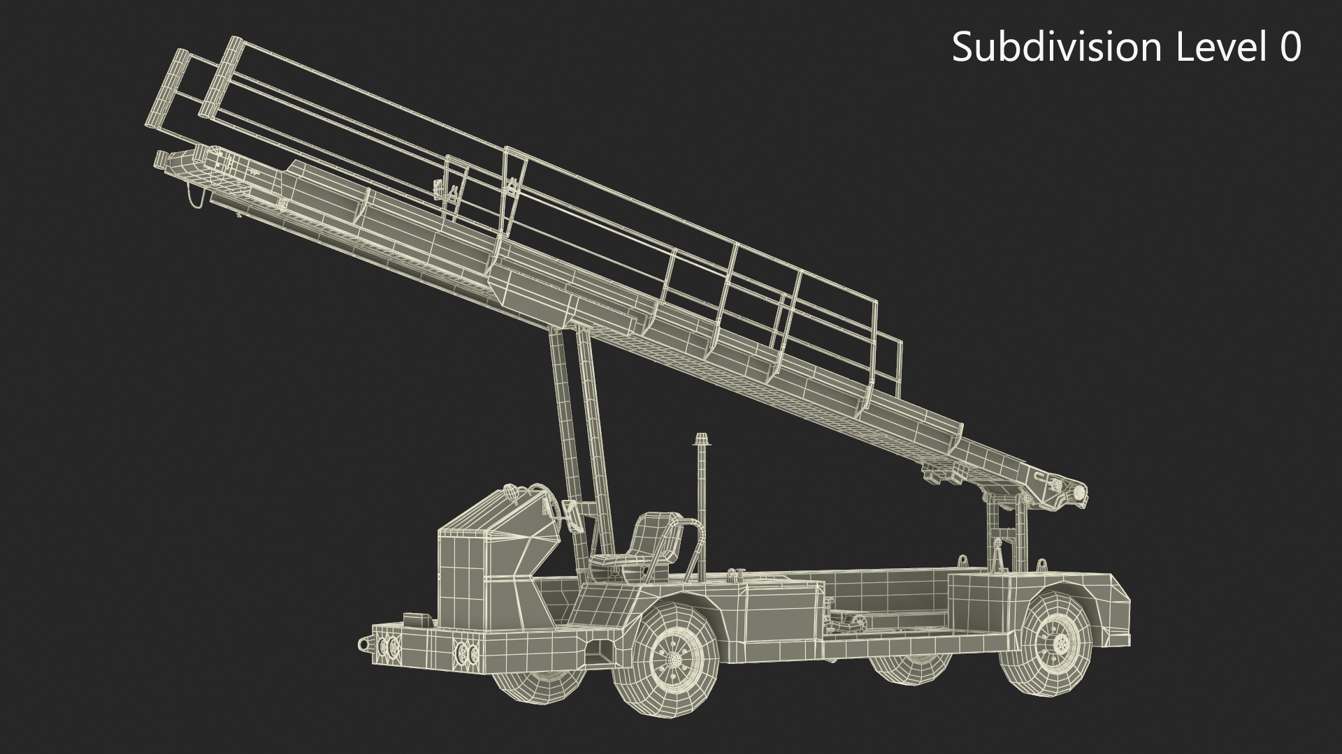 3D Airport Baggage Conveyor Belt Loader