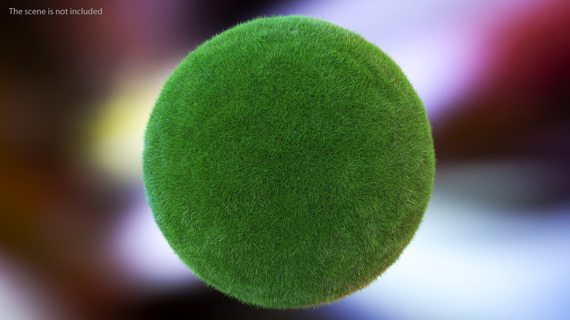 3D model Grass Stylized Earth Globes Set Fur