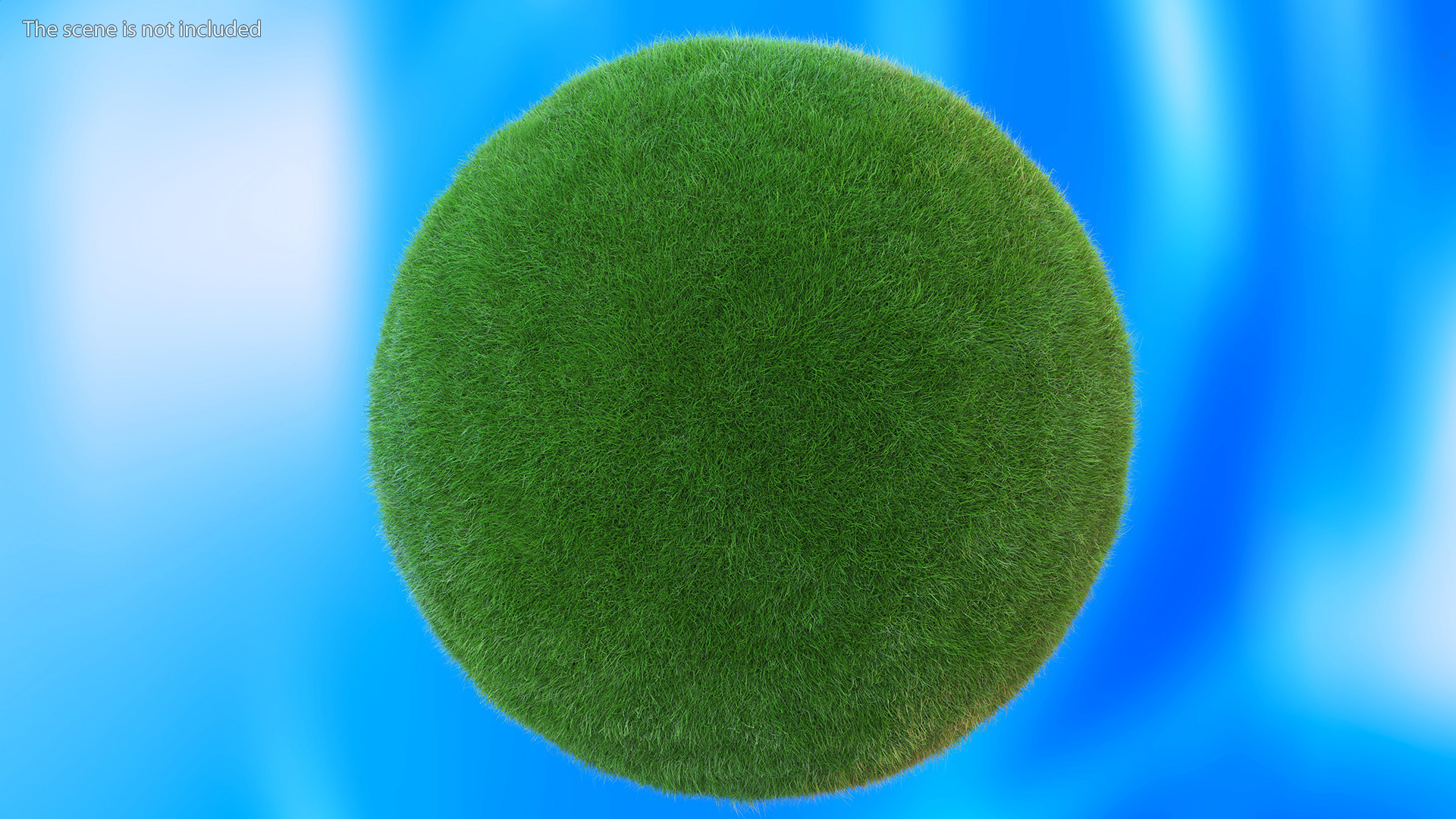 3D model Grass Stylized Earth Globes Set Fur