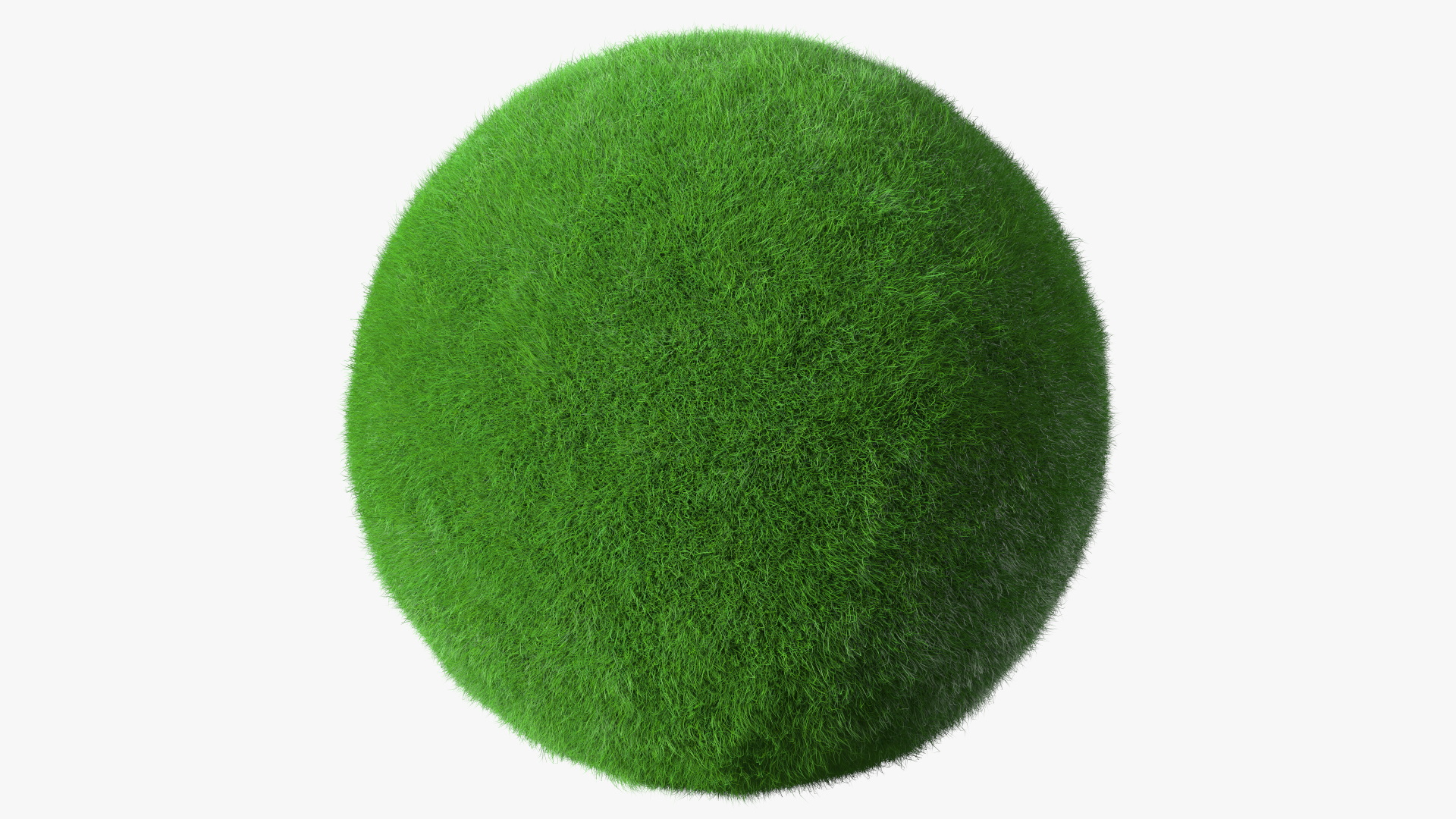 3D model Grass Stylized Earth Globes Set Fur