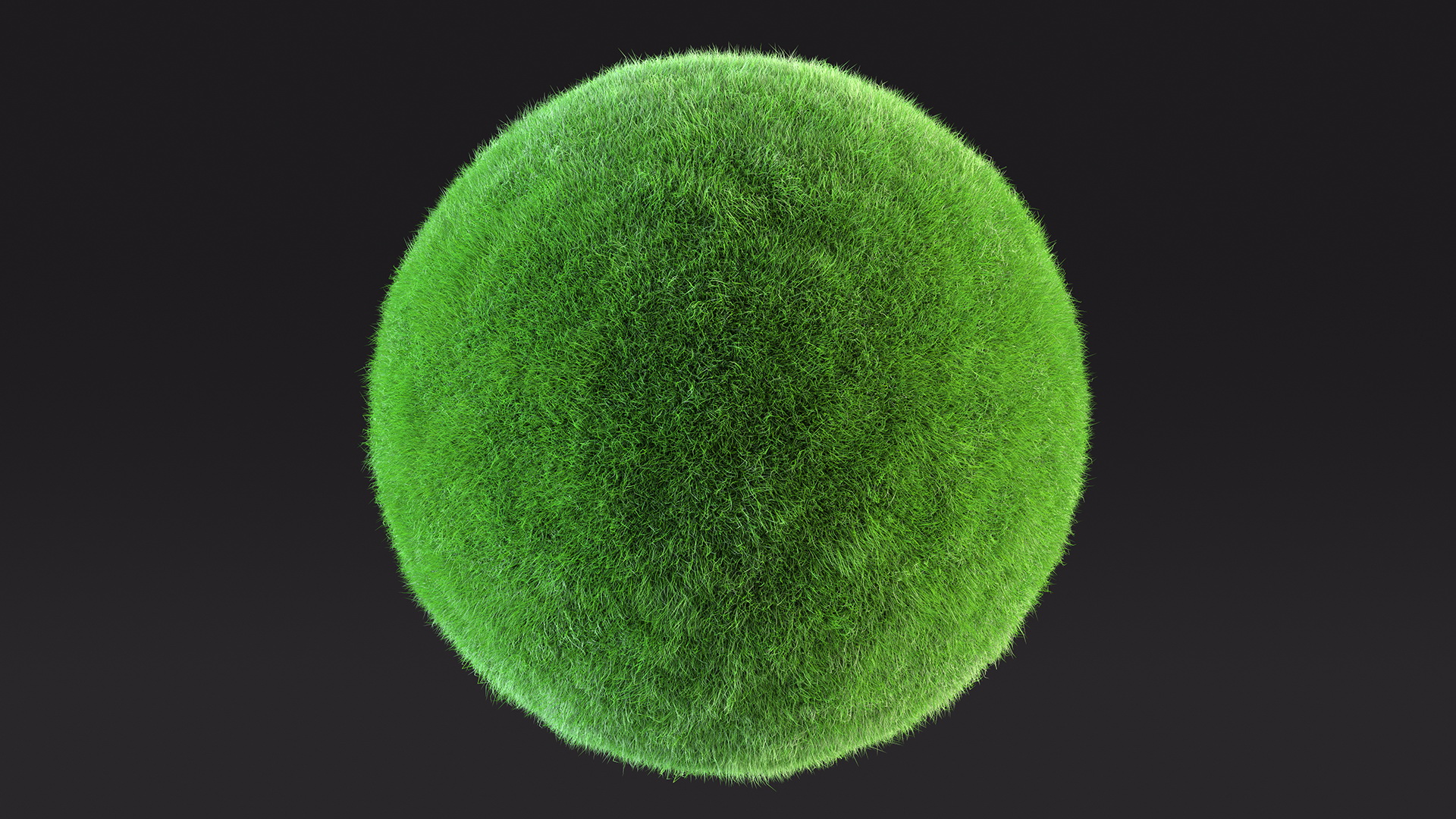 3D model Grass Stylized Earth Globes Set Fur