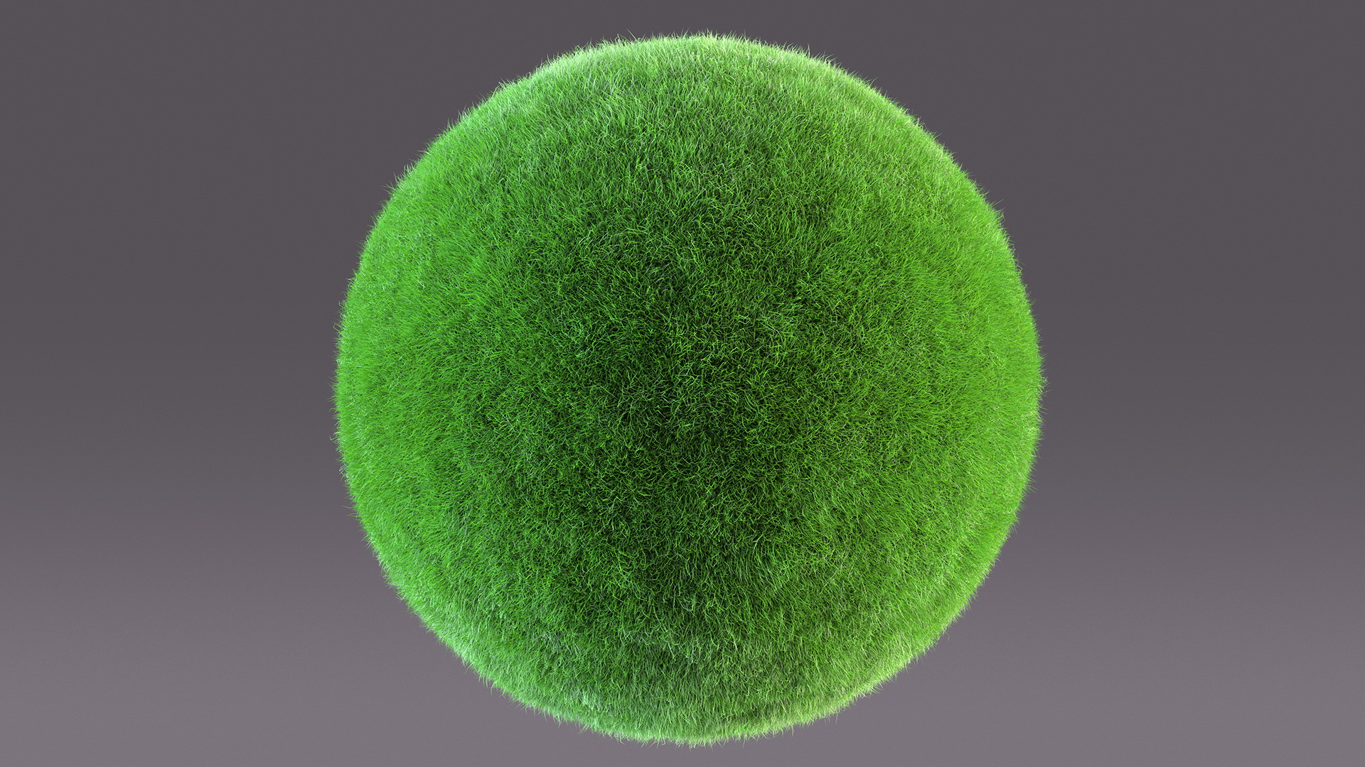 3D model Grass Stylized Earth Globes Set Fur