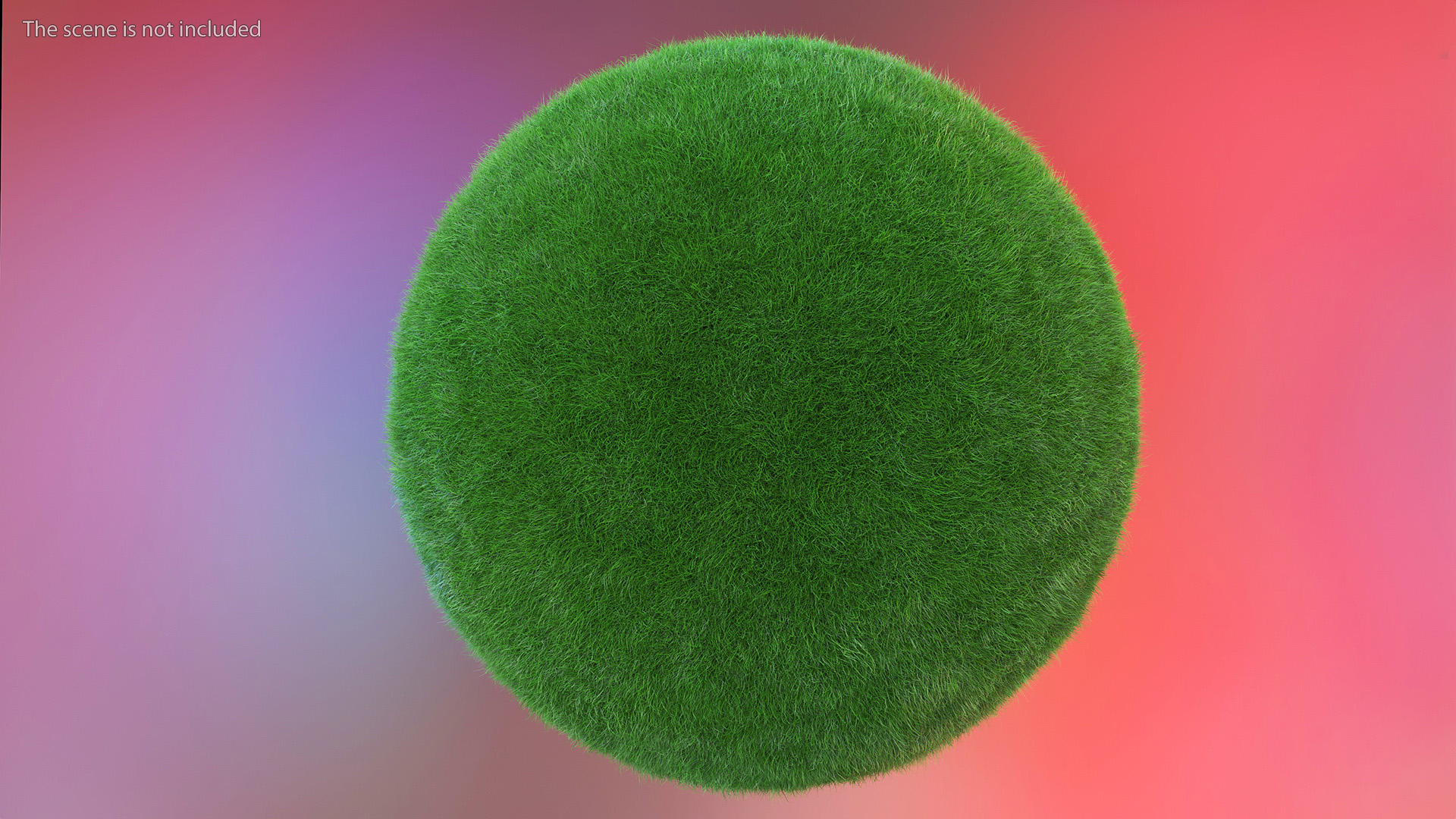 3D model Grass Stylized Earth Globes Set Fur