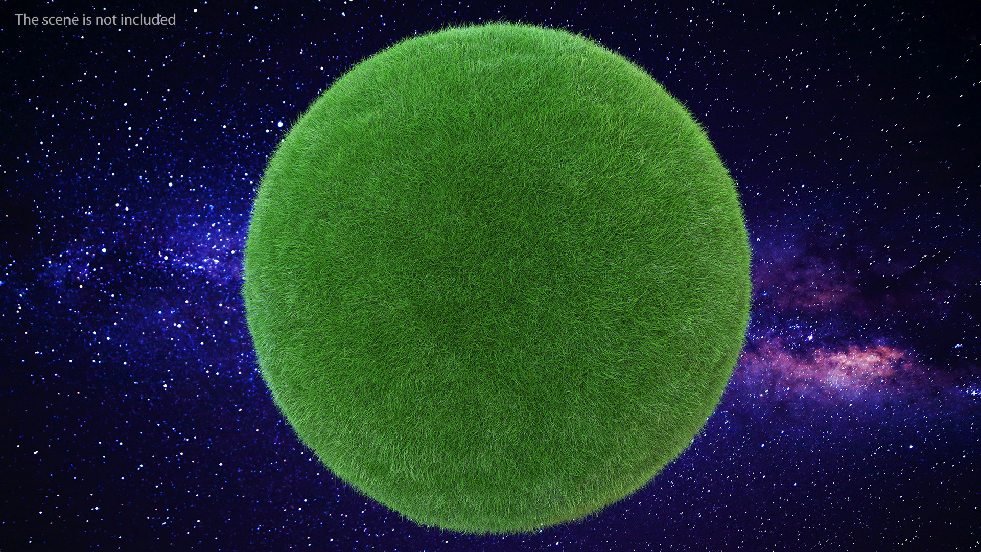 3D model Grass Stylized Earth Globes Set Fur