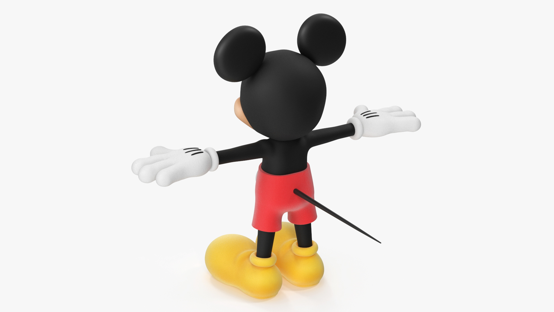 Cartoon Character Mickey Mouse Rigged 3D