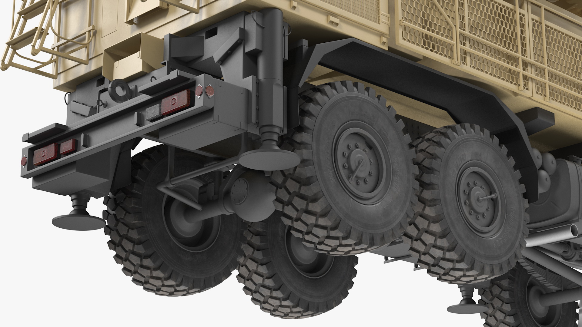 3D Pantsir S1 SA 22 Desert Camo model