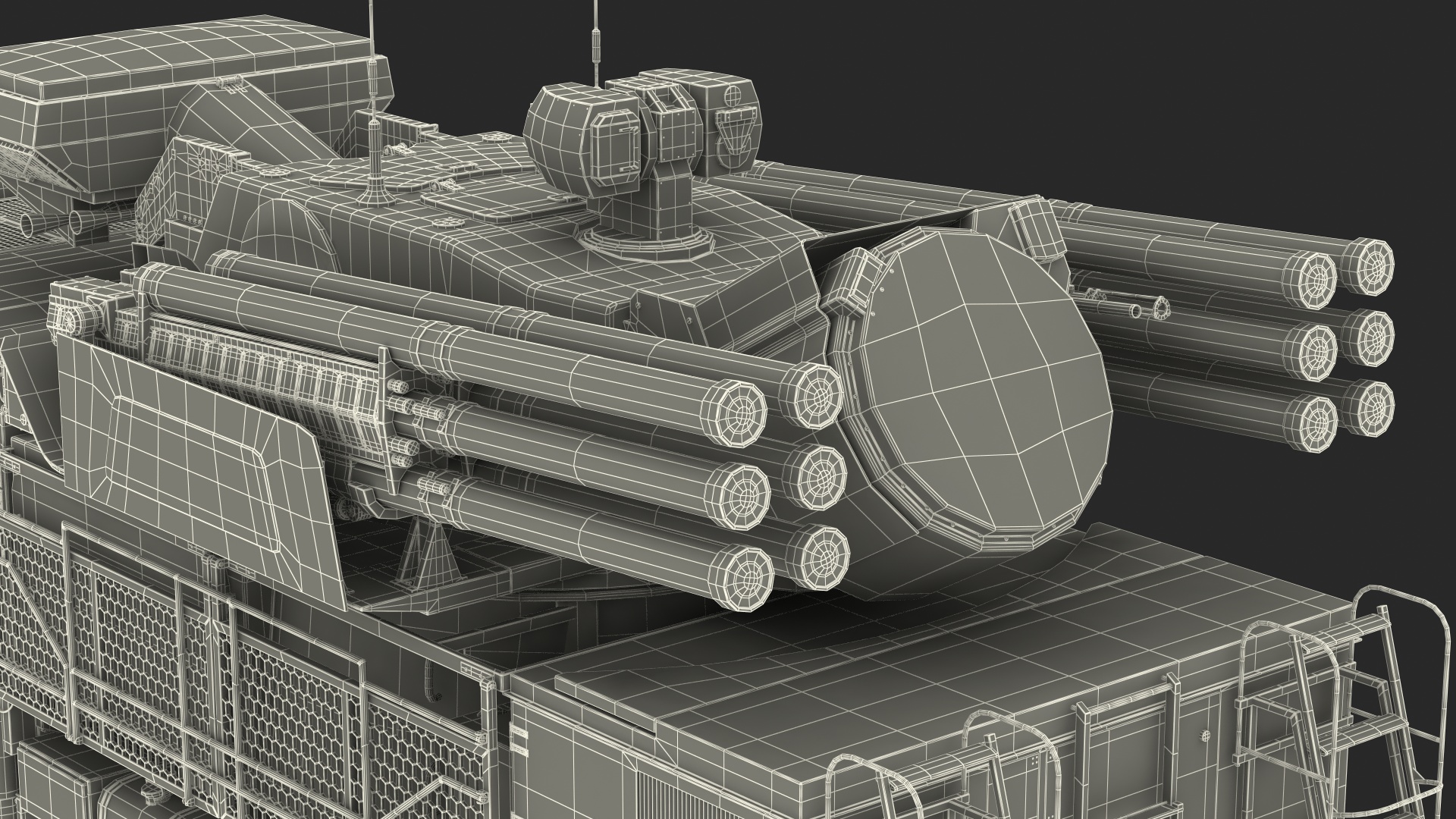 3D Pantsir S1 SA 22 Desert Camo model