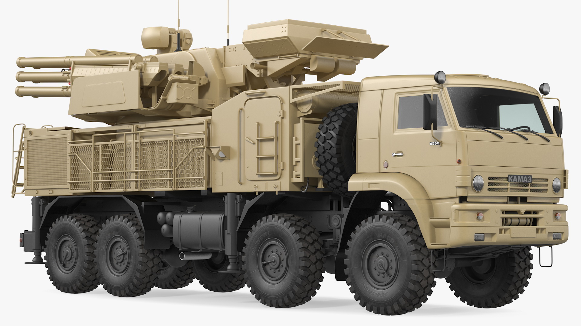 3D Pantsir S1 SA 22 Desert Camo model