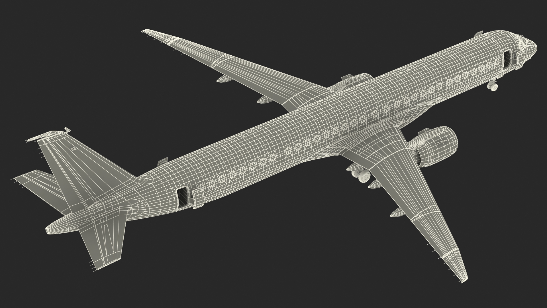 3D Embraer E-Jet E195-E2