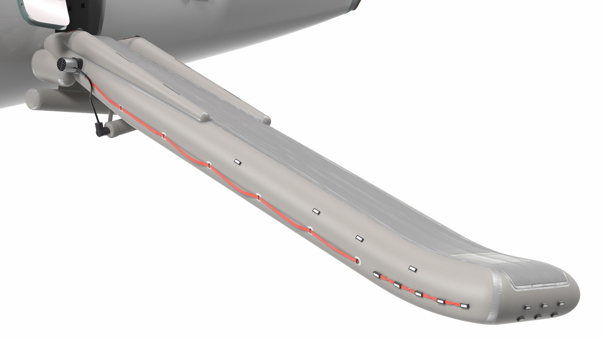 3D Boeing 737 900 ER Delta with Inflatable Evacuation Sliders model