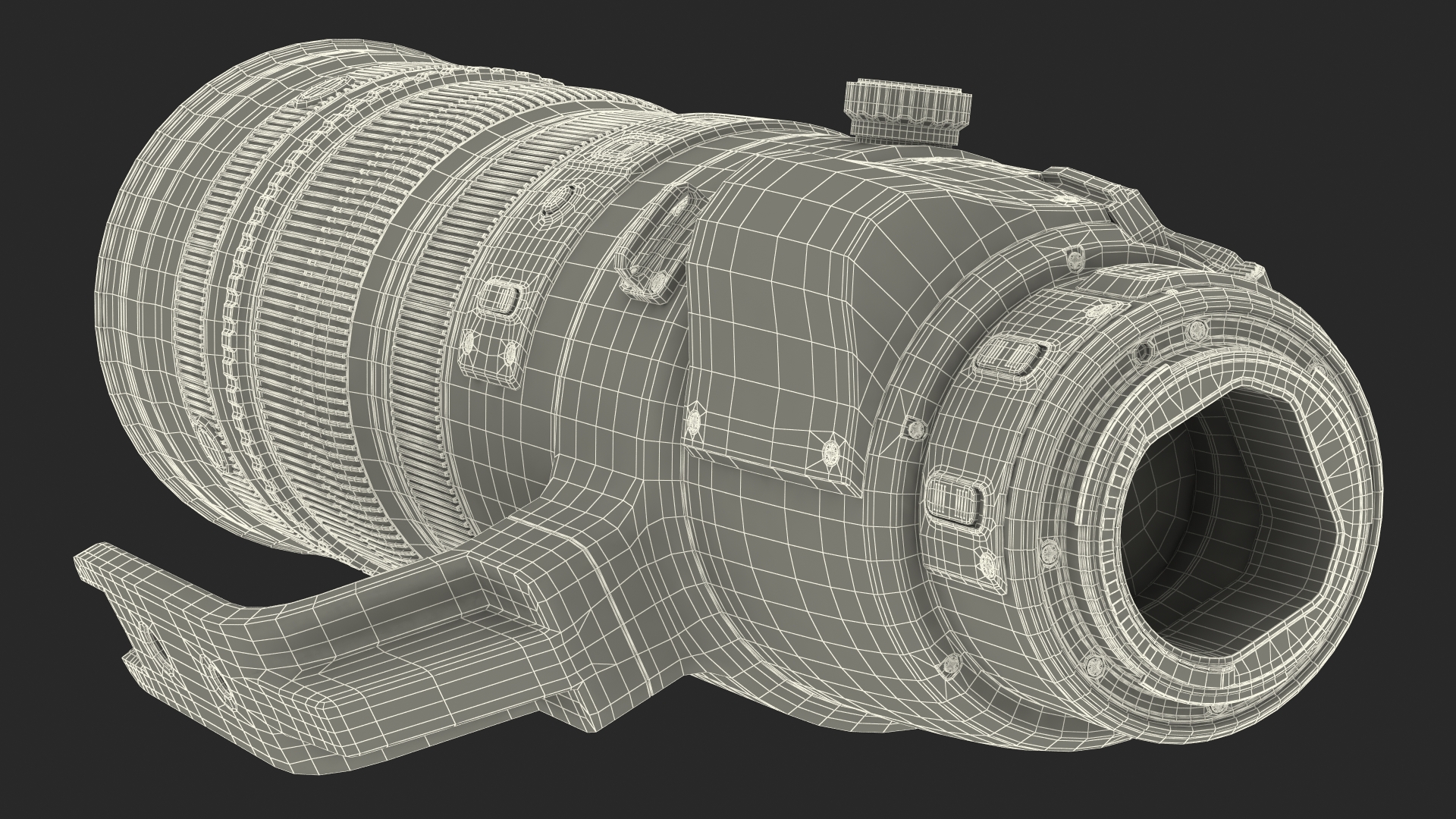 Zoom Lens 200 400mm 3D model