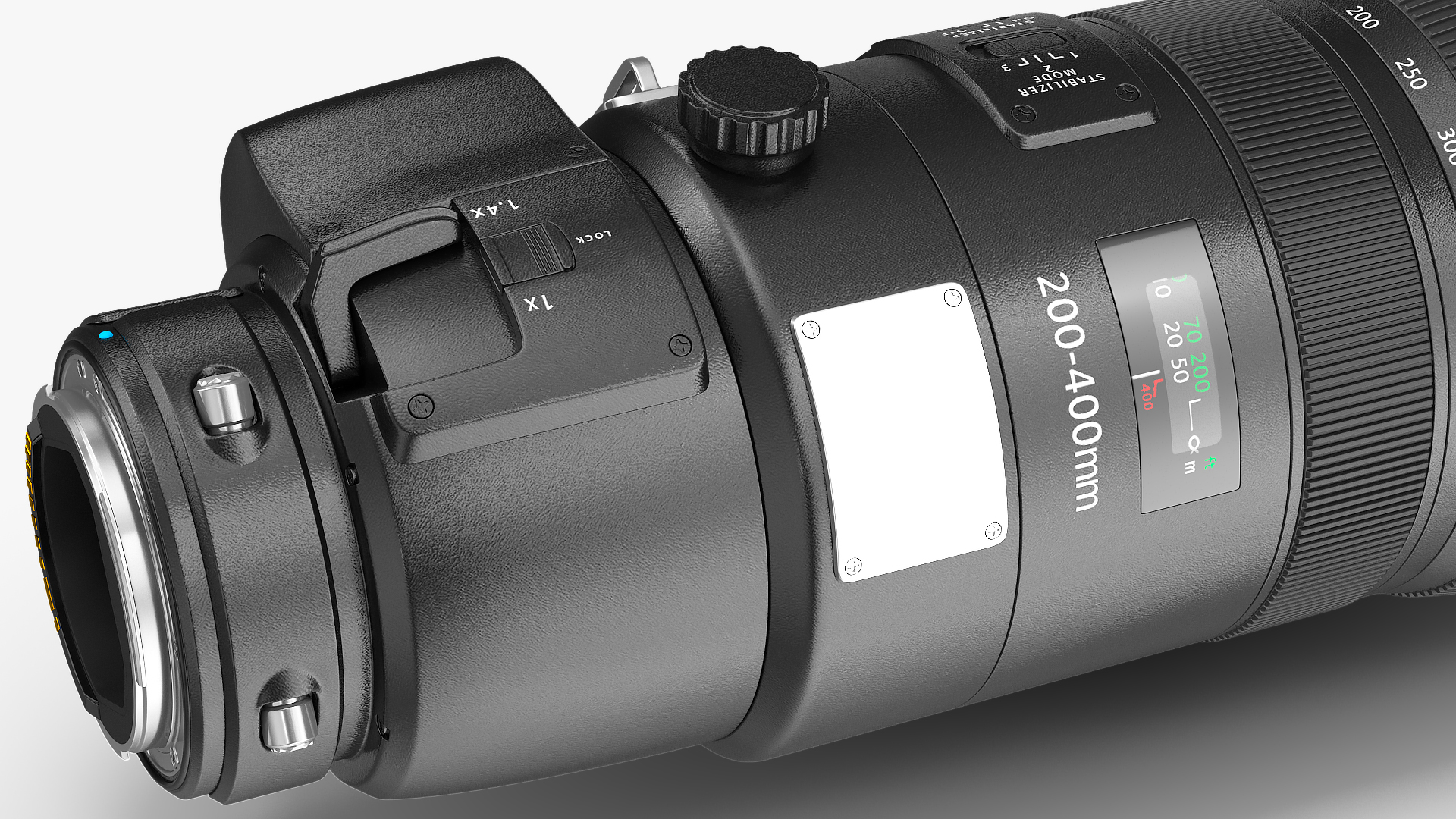 Zoom Lens 200 400mm 3D model