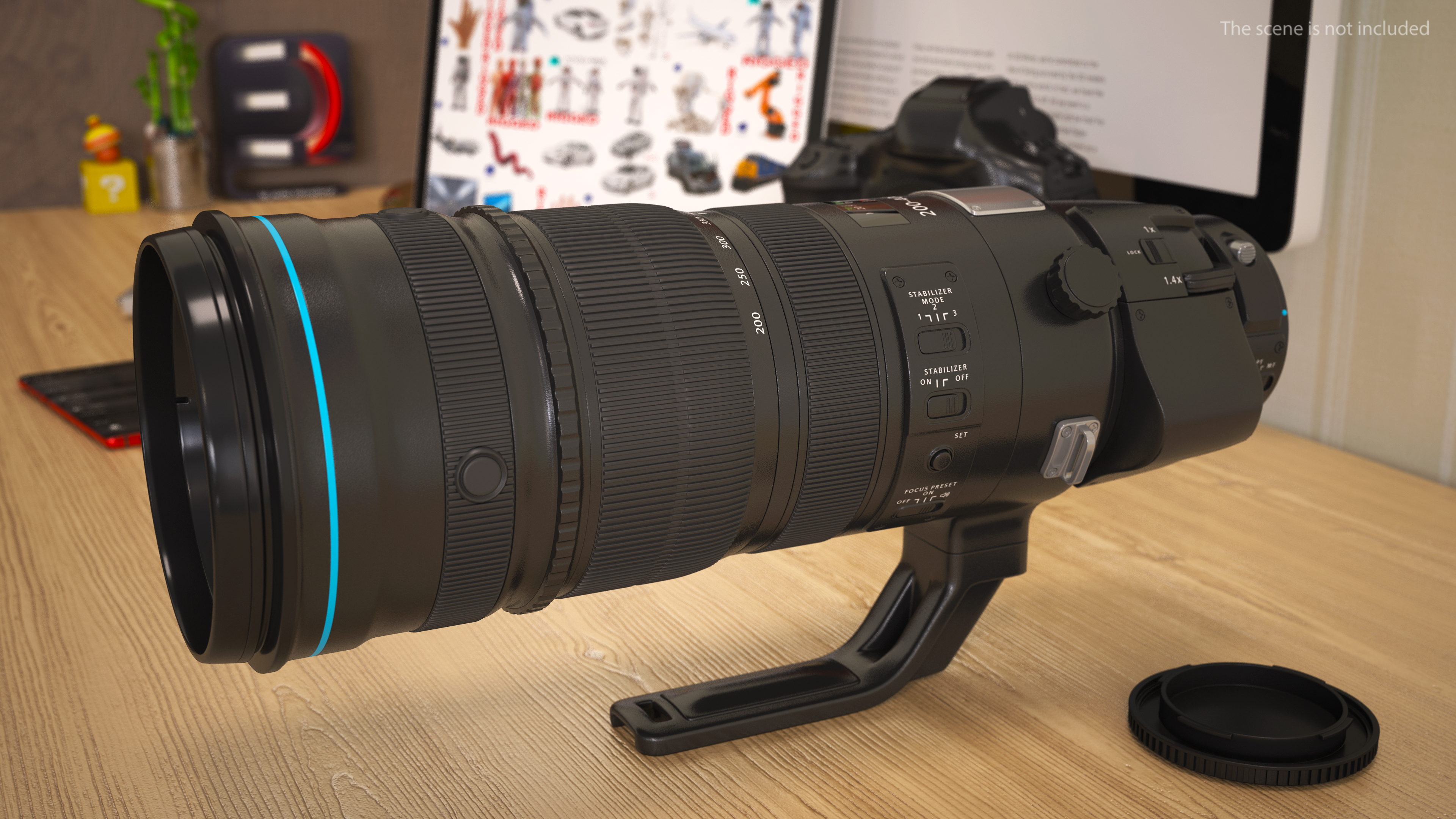 Zoom Lens 200 400mm 3D model