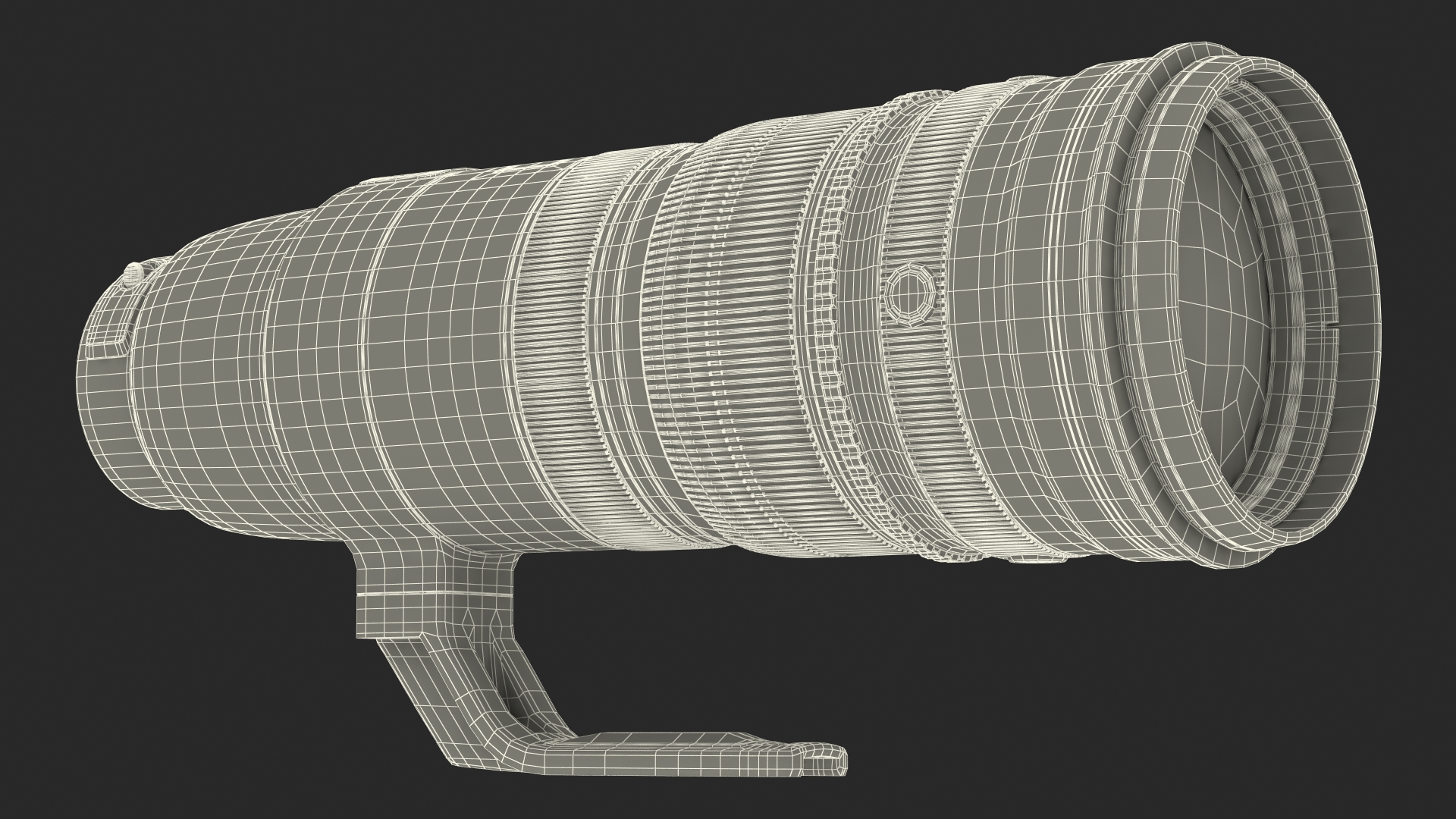 Zoom Lens 200 400mm 3D model