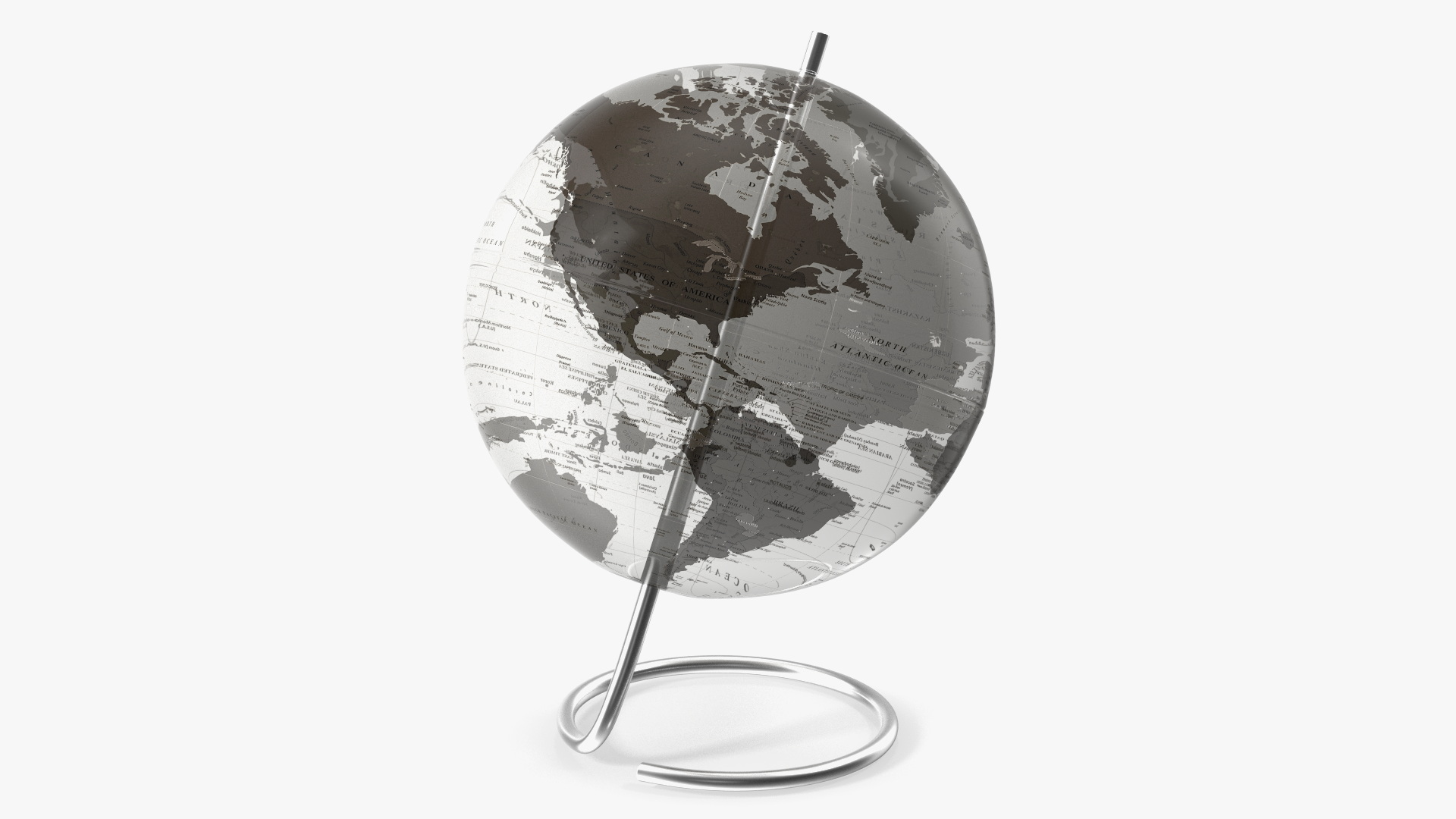 3D Transparent World Globe model