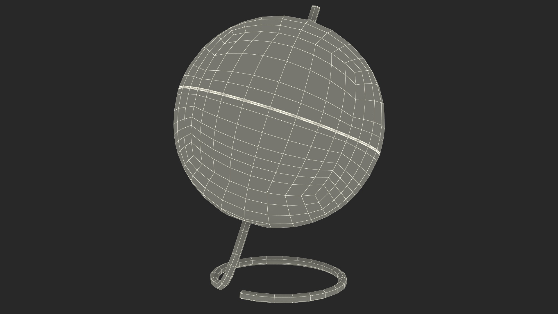 3D Transparent World Globe model