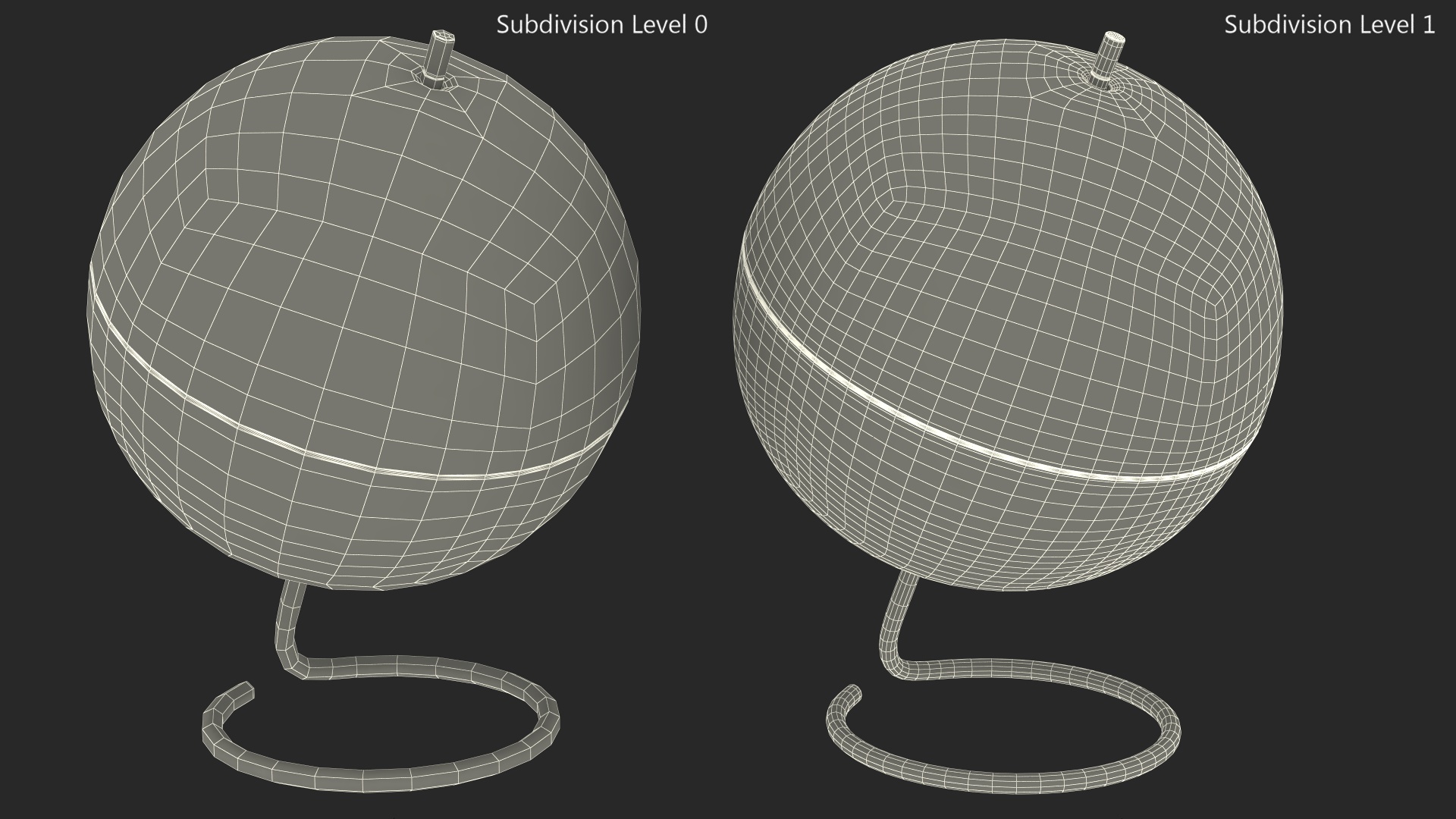 3D Transparent World Globe model