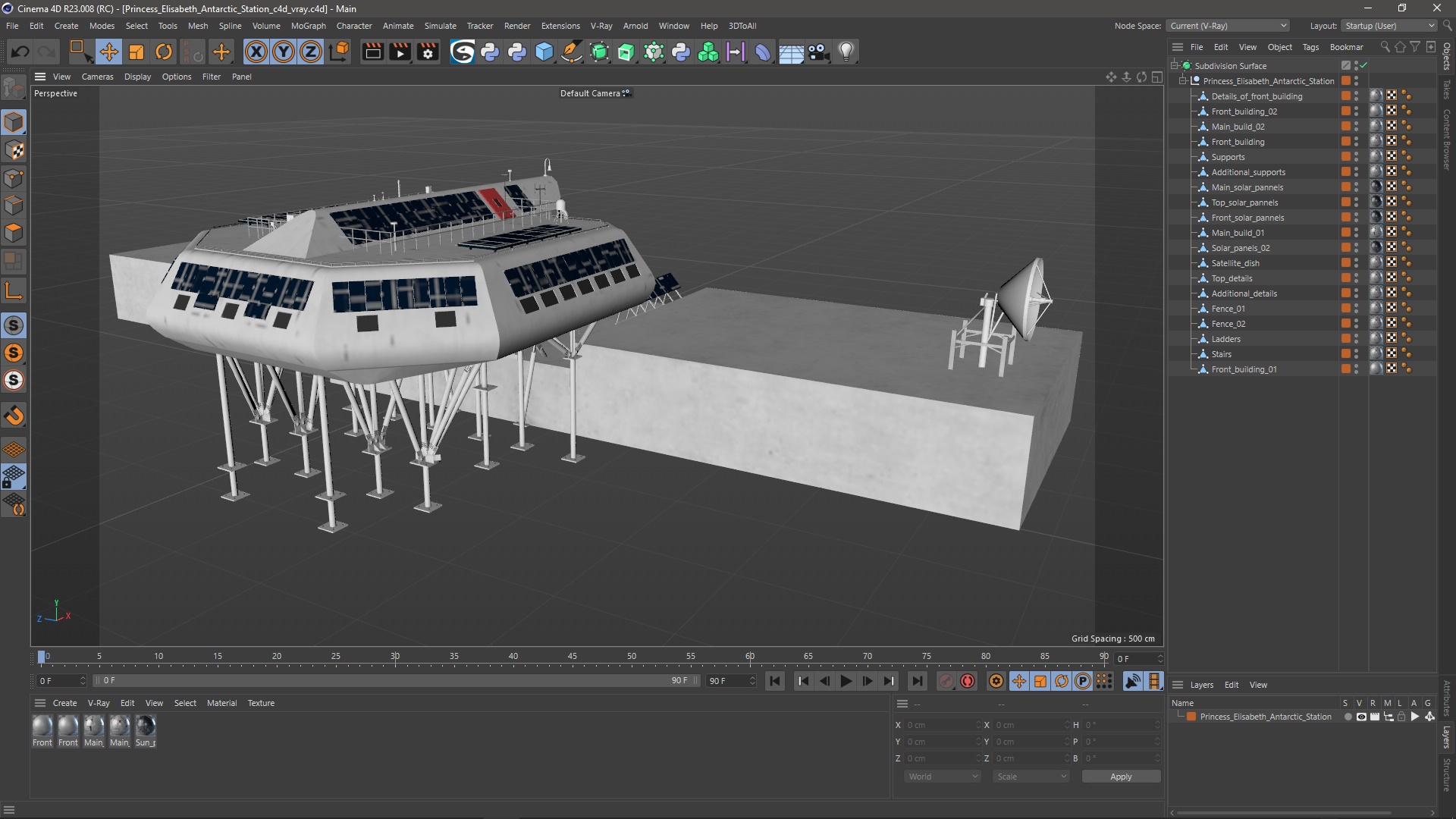 3D Princess Elisabeth Antarctic Station