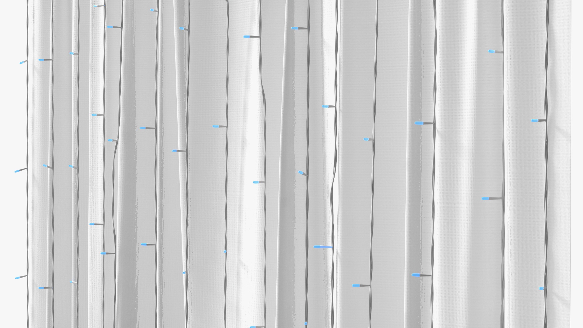 Curtain LED Garland Blue 3D model