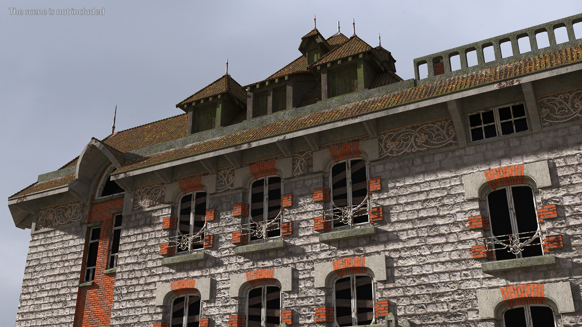 Scary Old Creepy Mansion 3D model