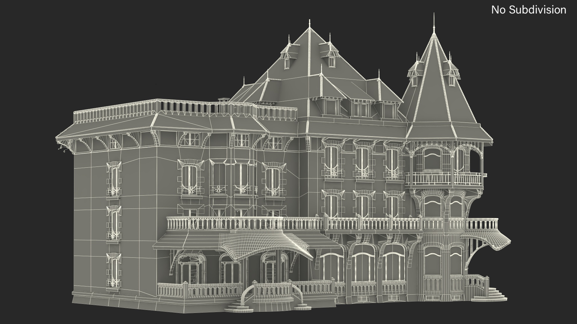 Scary Old Creepy Mansion 3D model