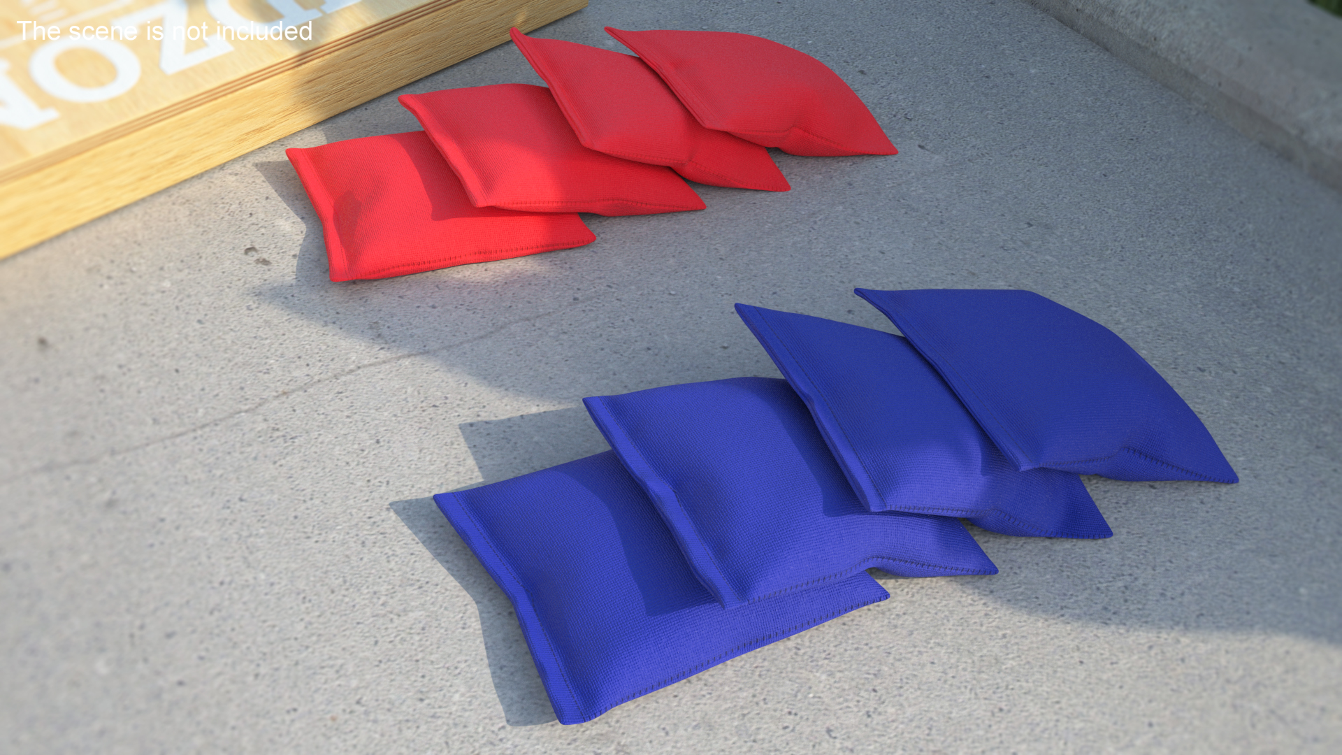 Toss Bean Bags for Cornhole Game 3D