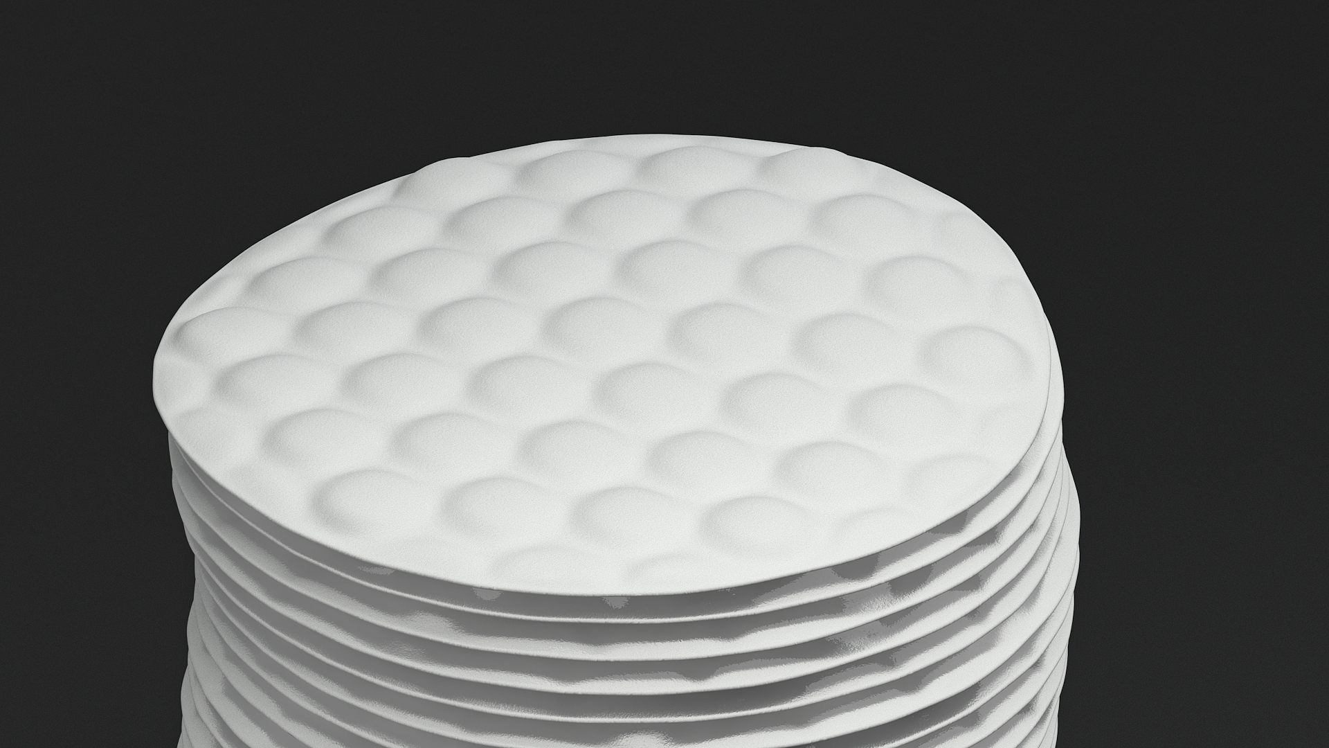 3D model Cosmetic Cotton Pads