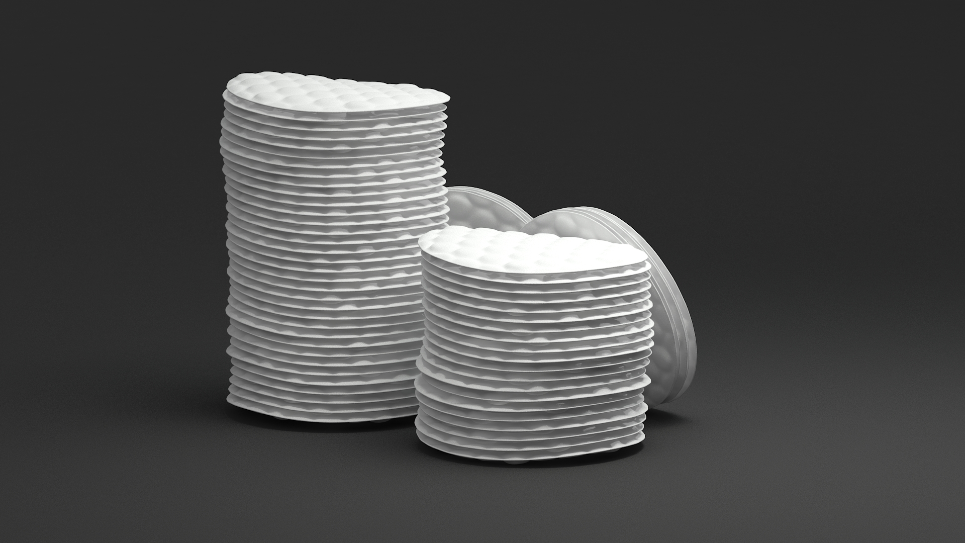 3D model Cosmetic Cotton Pads