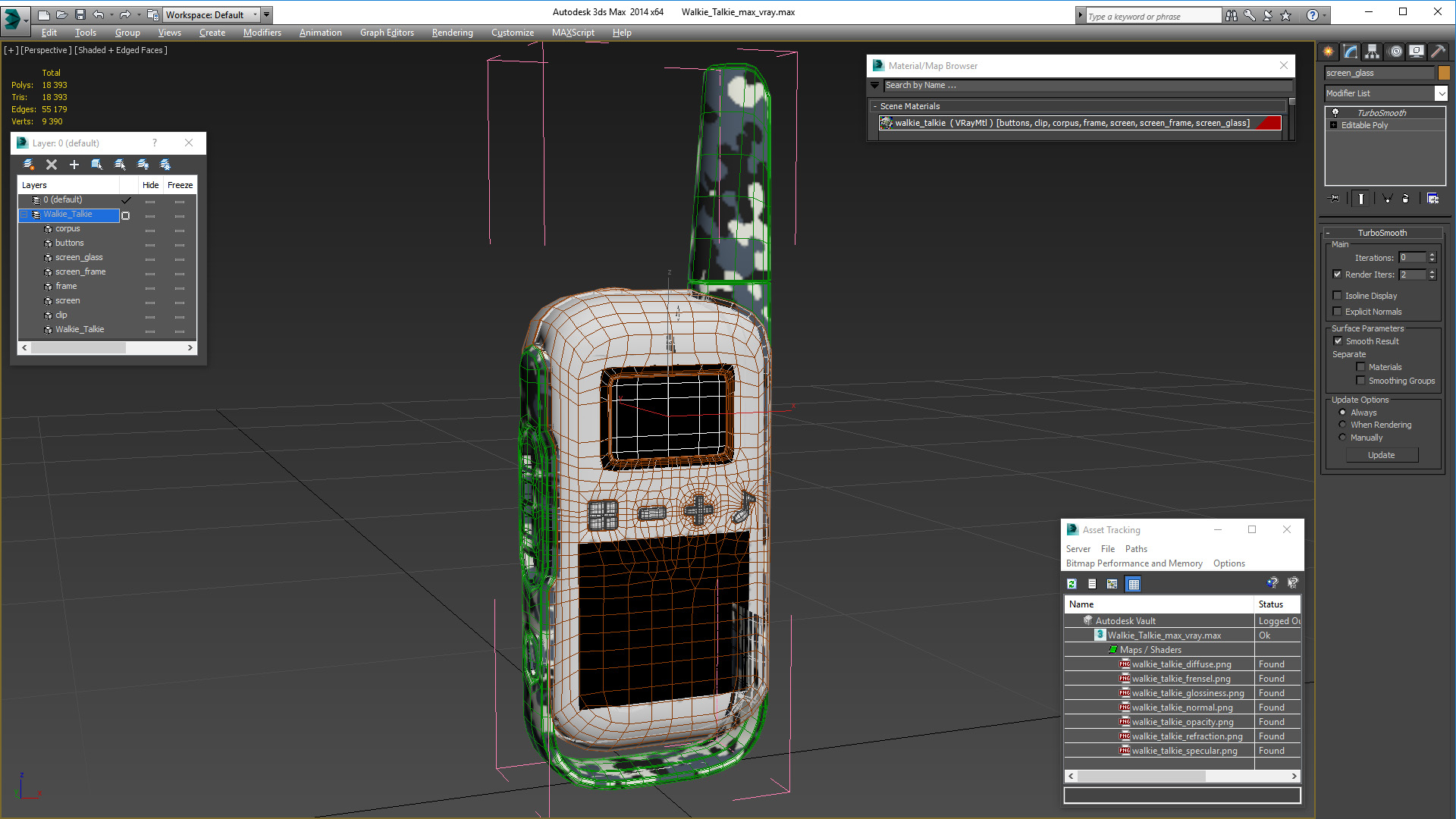 3D Walkie Talkie model