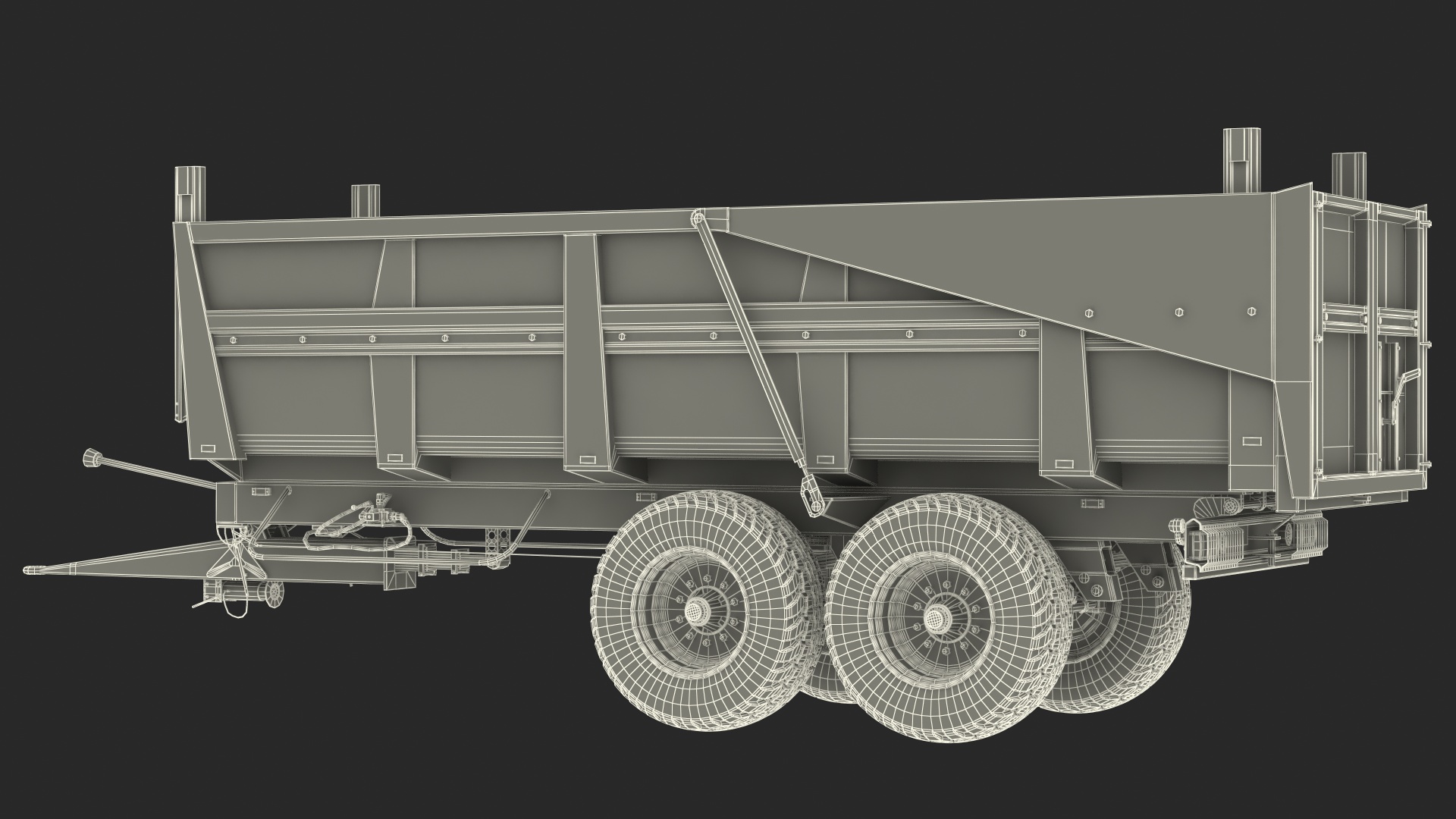 Body Tipper Trailer 3D model