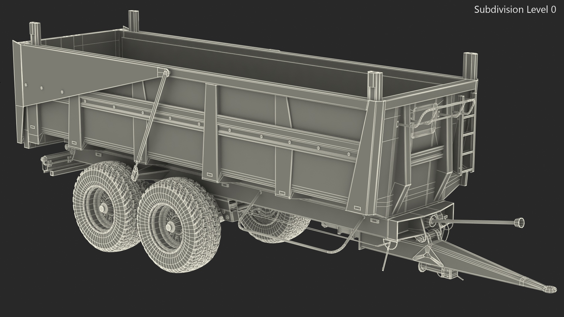 Body Tipper Trailer 3D model