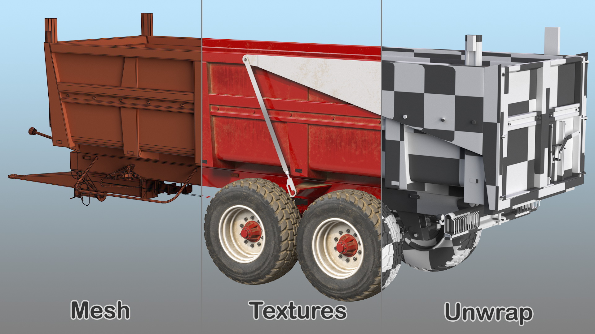 Body Tipper Trailer 3D model