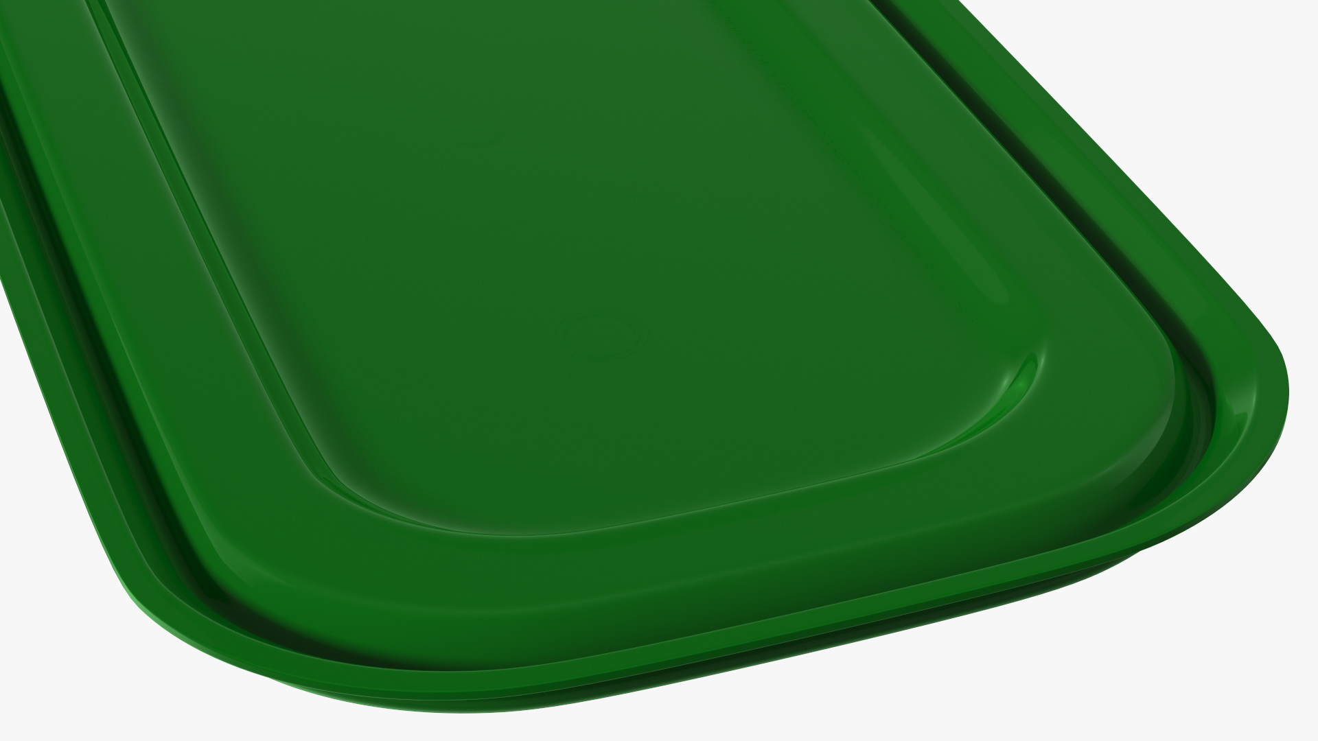 Small Rectangular Plastic Food Container with Lid 3D model