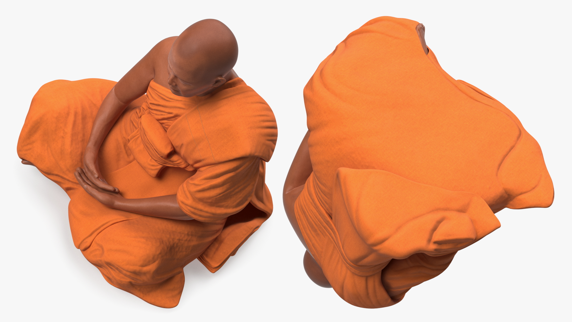 Buddhist Monk Meditation 3D model