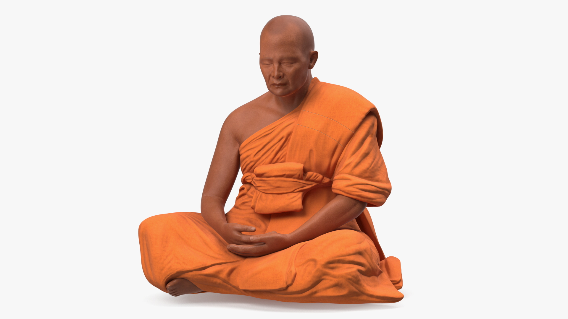 Buddhist Monk Meditation 3D model