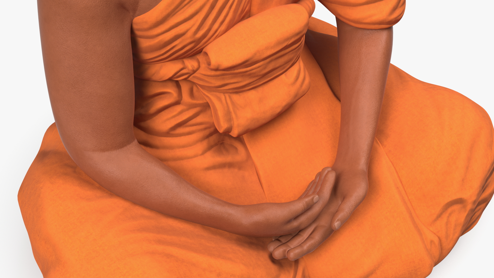 Buddhist Monk Meditation 3D model