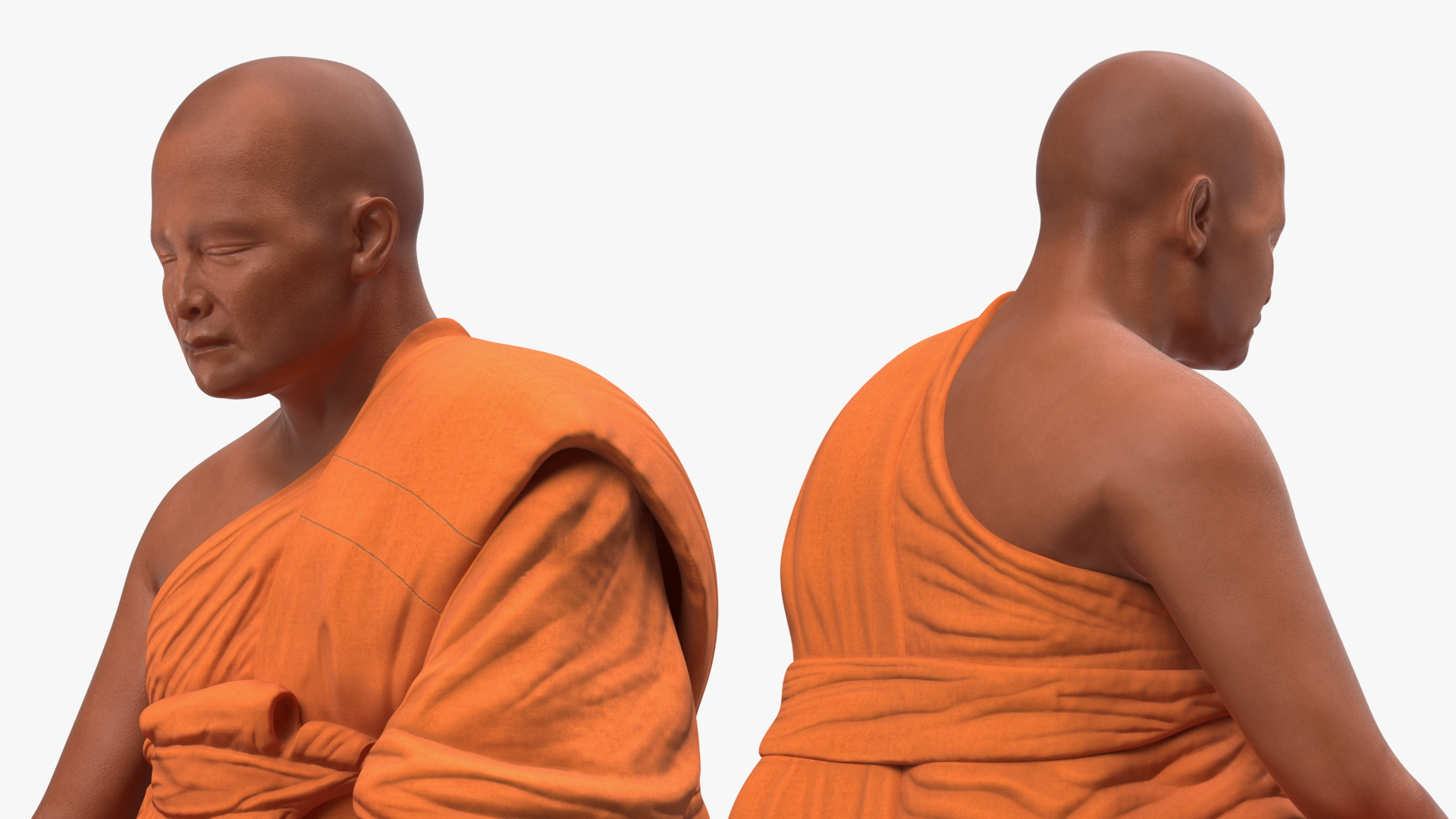 Buddhist Monk Meditation 3D model