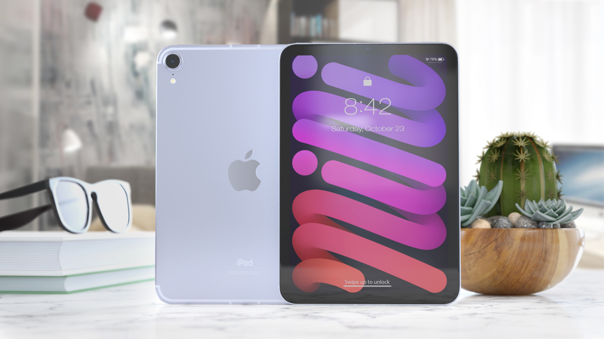 3D iPad Mini 2021 Purple