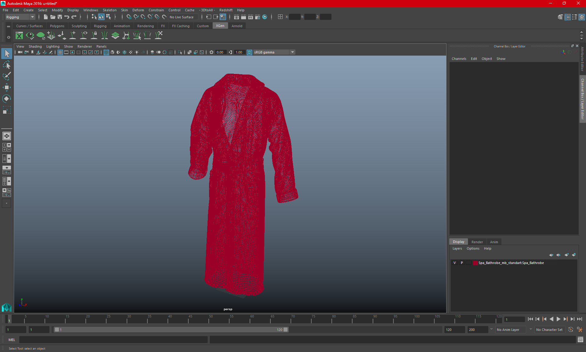 Spa Bathrobe 3D